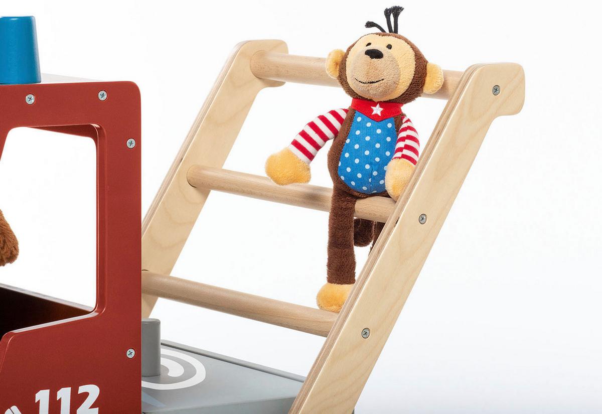 Lauflernwagen Feuerwehrauto Fred - Multicolor, Basics, Holzwerkstoff (54/38/48cm) - Pinolino