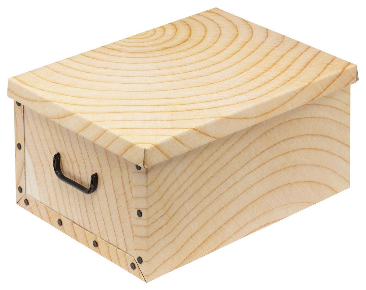 Aufbewahrungsbox Marie Mit Deckel Kunststoff 50x40x25 cm - Multicolor, KONVENTIONELL, Karton/Kunststoff (50/40/25cm) - Luca Bessoni