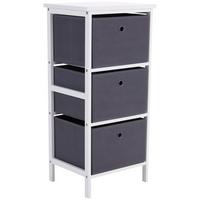 Regal Oliver 37cm Weiß/Grau - Weiß/Grau, MODERN, Holz/Holzwerkstoff (37/80/30cm)