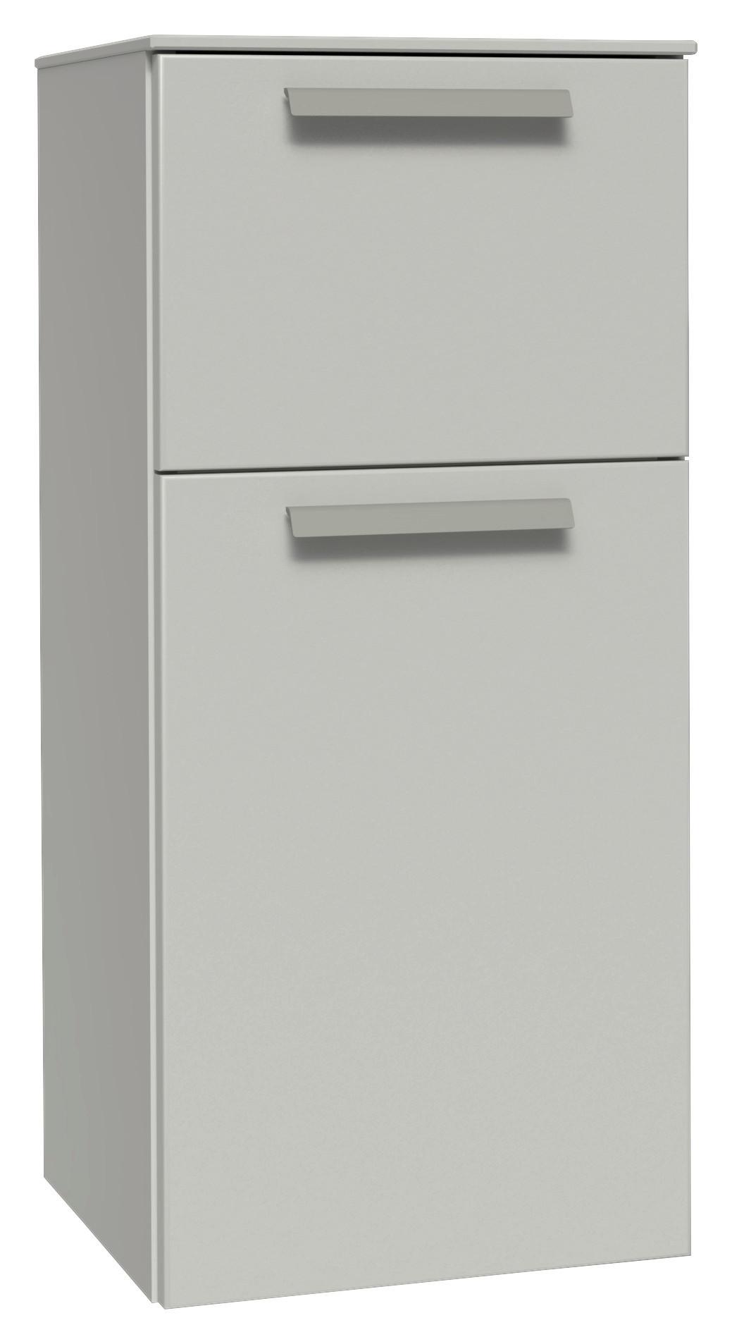 Midischrank Seidengrau, B: 40 cm - Seidengrau, MODERN, Holzwerkstoff (40/86,4/37cm) - Vertico