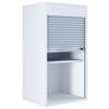Aktenschrank Aktos L Weiß/grau B: 50 Cm - Weiß/Grau, MODERN, Holzwerkstoff/Kunststoff (50/93/40cm) - MID.YOU