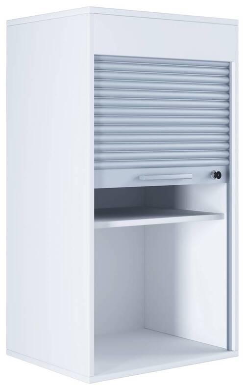Aktenschrank Aktos L Weiß/grau B: 50 Cm