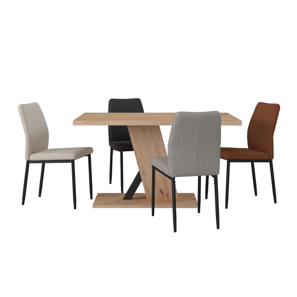 Esstisch Severin 138x90 cm Eichefarben - Eichefarben, MODERN, Holzwerkstoff (138/76/90cm)