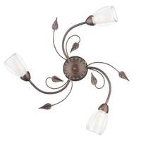 Deckenleuchte Rosso Bronzefarben D: 50 cm - Bronzefarben, KONVENTIONELL, Glas/Metall (50/20cm)