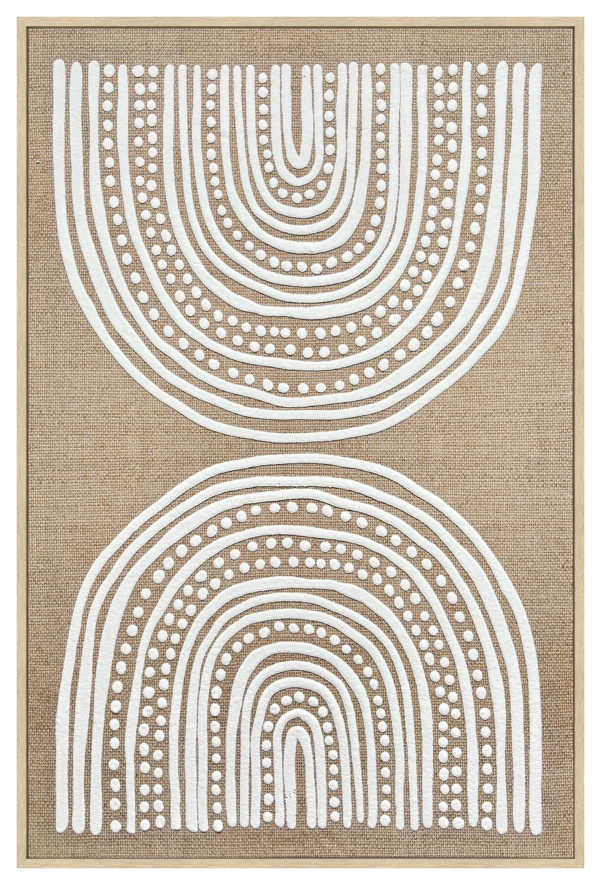 Obraz na plátně LOTTA, - zelená/přírodní barvy, Moderní, kompozitní dřevo/textil (60/90cm) - Mömax