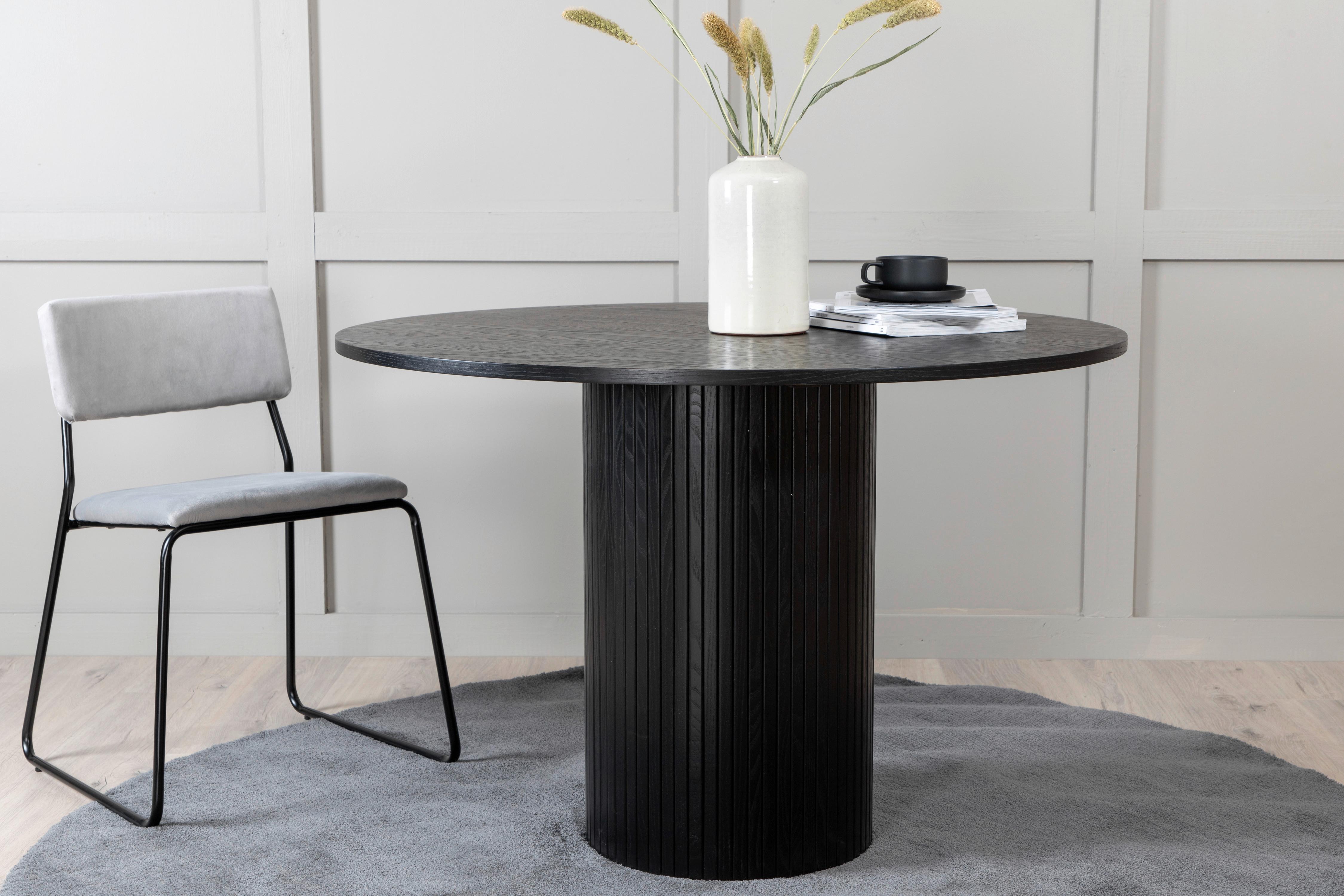 Esstisch Bianca - Schwarz, Design, Holzwerkstoff (110/110/75cm) - Livetastic