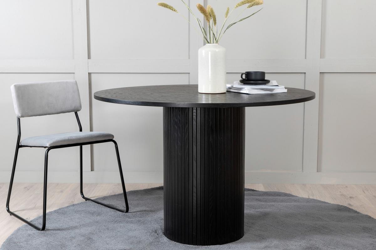 Esstisch Bianca - Schwarz, Design, Holzwerkstoff (110/110/75cm) - Livetastic