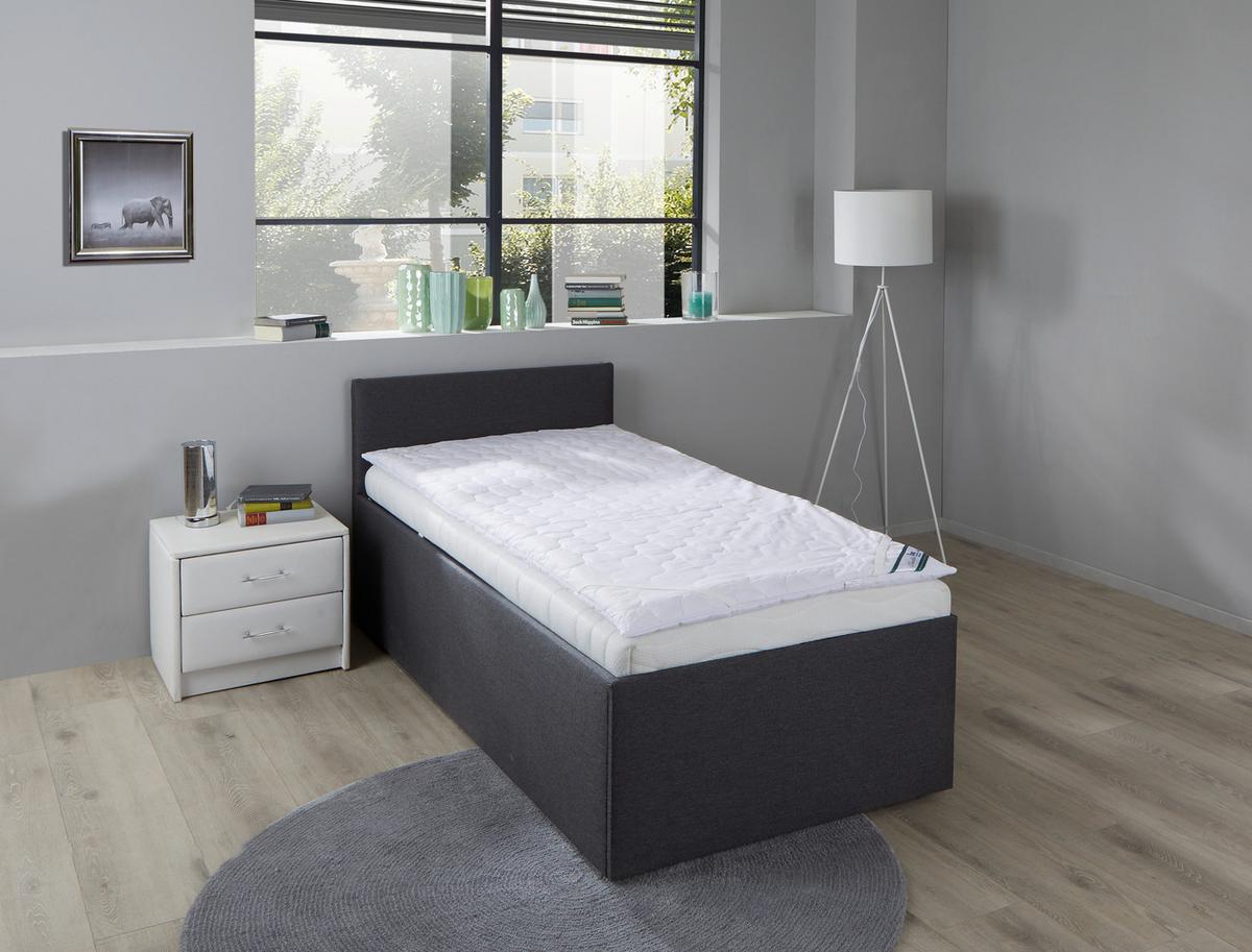 Topper Polly 160x200 Cm Polyurethanschaumkern - Weiß, Basics, Textil (160/200cm) - FAN