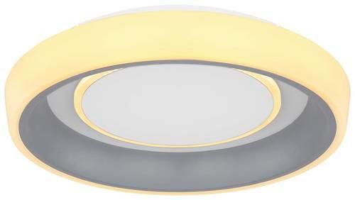 LED-Deckenleuchte Tabano Ø 50 cm mit Memoryfunktion - Anthrazit/Opal, Basics, Kunststoff/Metall (50/9,5cm) - Globo