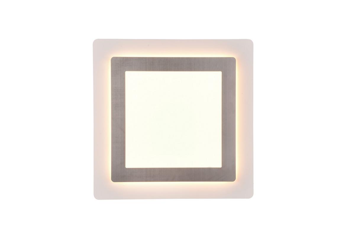 LED-Deckenleuchte 641510207  Morgan - Weiß/Nickelfarben, Design, Metall (45/45/4,2cm) - Trio Leuchten