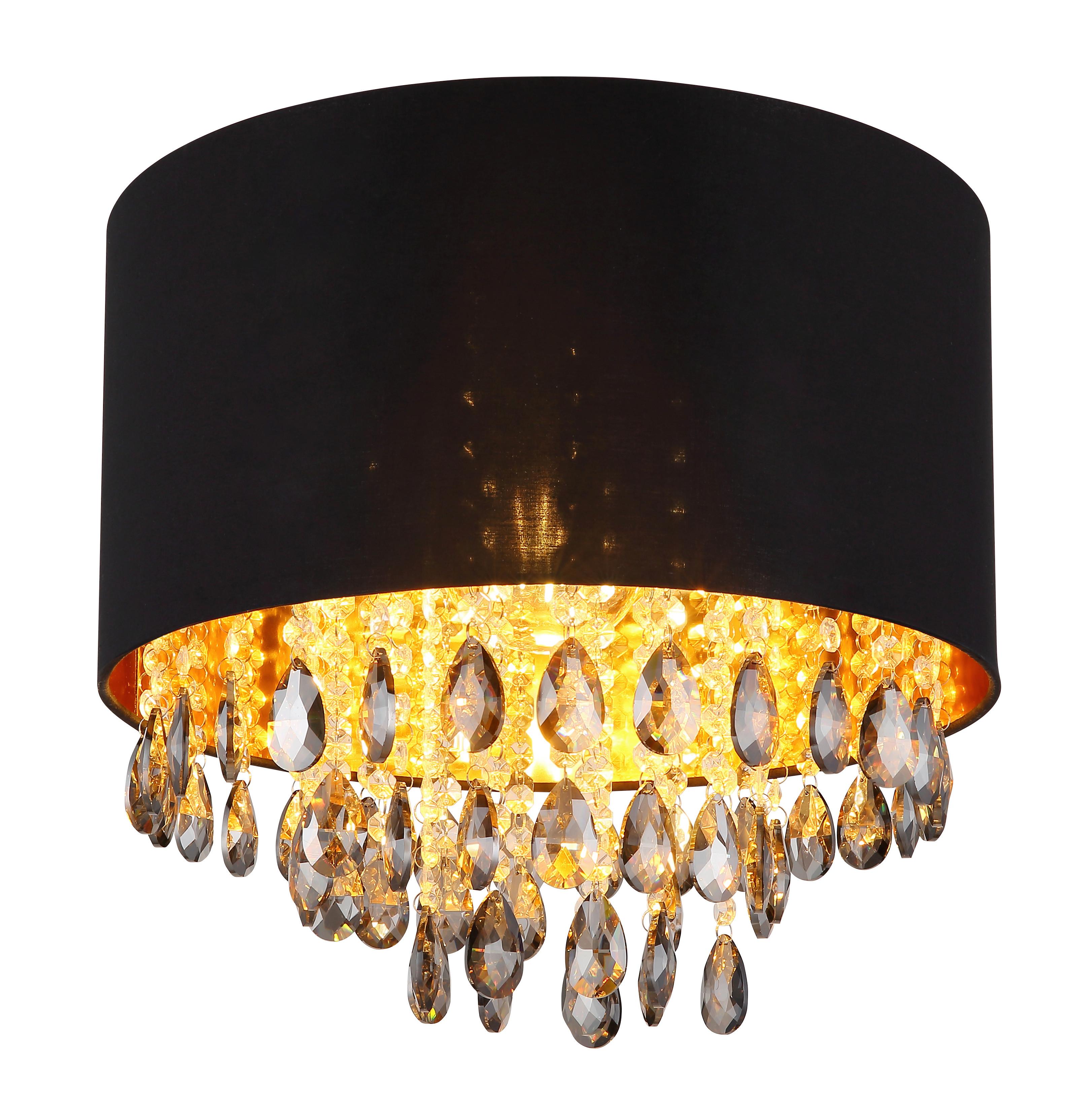 Deckenleuchte 15776d Coletta - Klar/Goldfarben, KONVENTIONELL, Glas/Kunststoff (40/33cm) - Globo