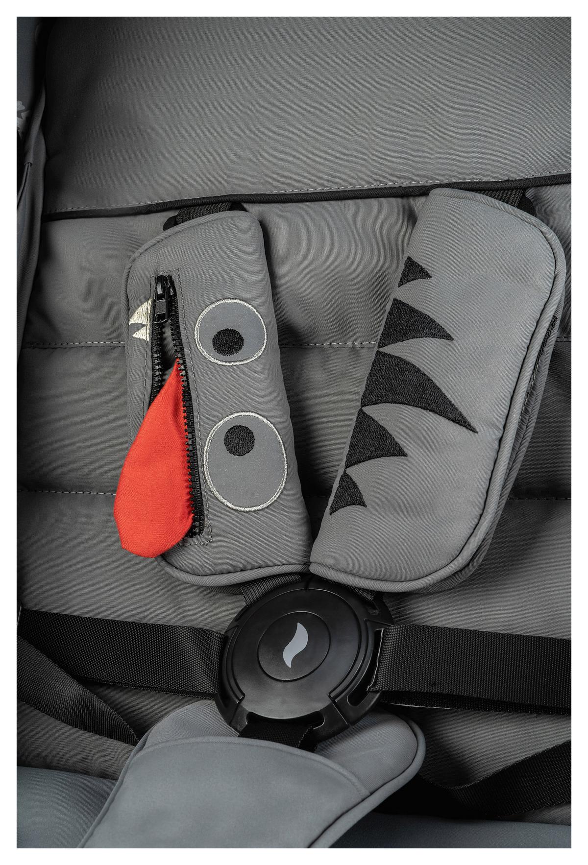 Buggy Boogy Monster Grau Grau, B/h/t: 48x100x74cm - Schwarz/Grau, Basics, Textil/Metall (48/100/74cm) - Osann