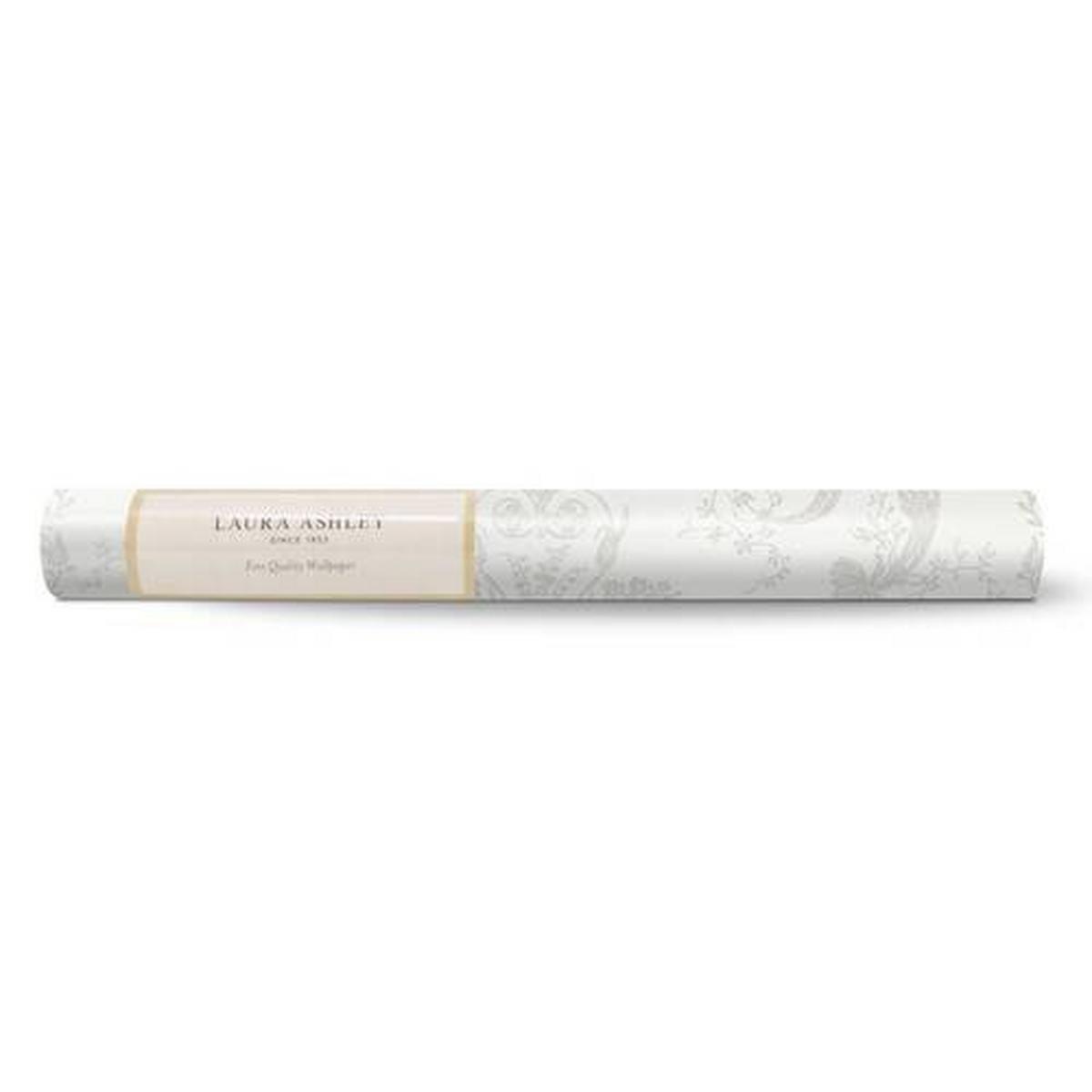 Vliestapete Josette Dove Grau/weiss - Weiß/Grau, Basics, Papier/Kunststoff (52/1000cm)