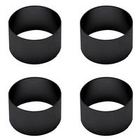 SERVIETTENRINGESET EW-NR-2110S - Schwarz, Basics, Metall (4/2,5cm) - Echtwerk
