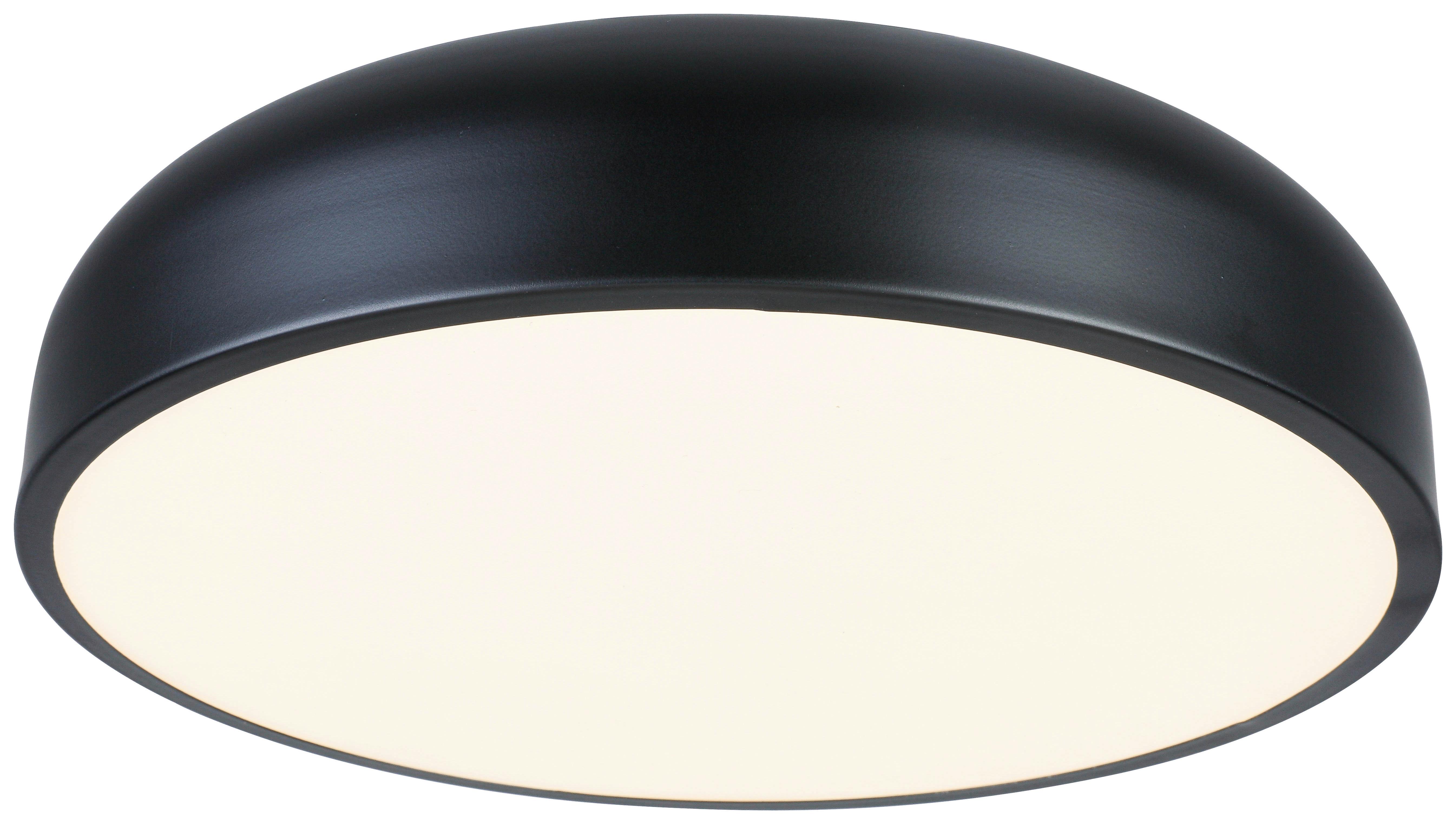 STROPNÍ LED SVÍTIDLO MIKE - bílá/černá, Moderní, kov/plast (35/35/11cm) - Mömax