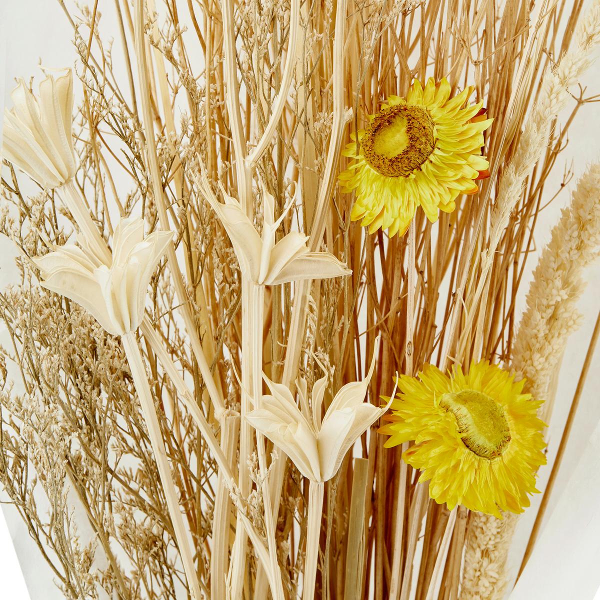 Trockenblumenstrauß Suleika - Gelb/Naturfarben, MODERN, Naturmaterialien (60cm) - Luca Bessoni