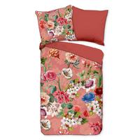 Bettwäsche Amalia Rot Terracotta 155x220 Cm - Rot/Terracotta, Natur, Textil (155/220cm)