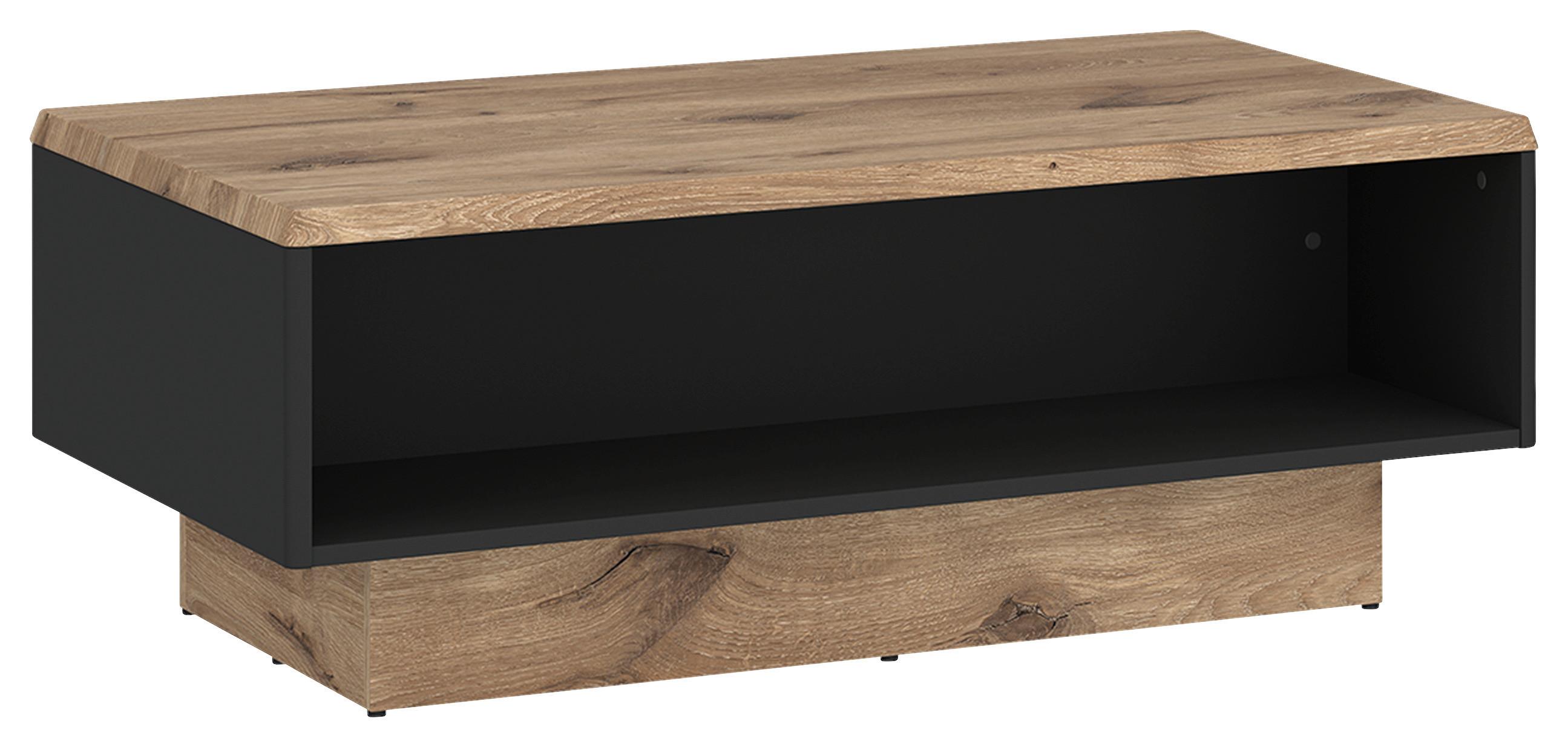 Couchtisch Pardoo Eichefarben/anthrazit B: 110cm - Eichefarben/Anthrazit, Trend, Holzwerkstoff (110/42,5/70cm)