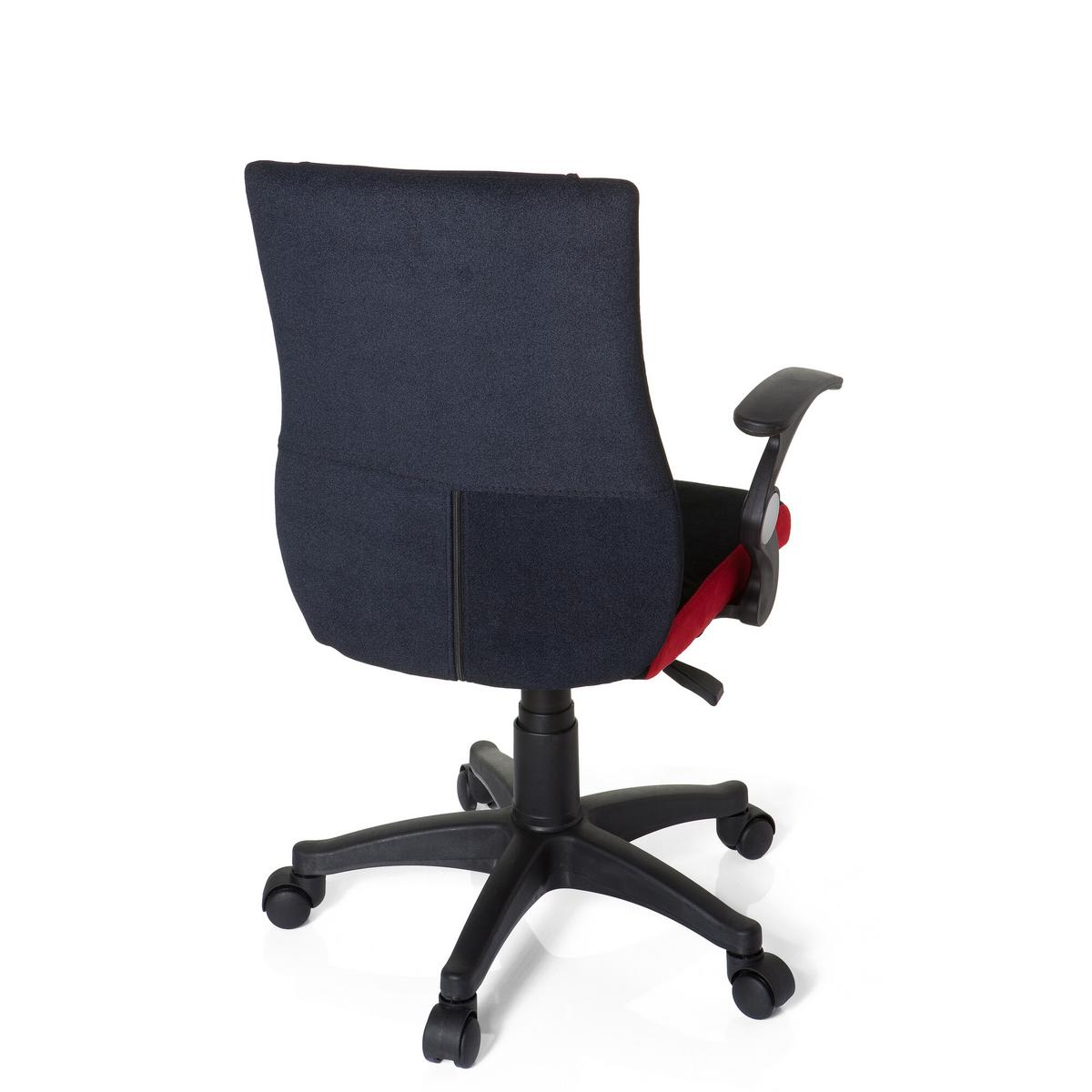 Jugenddrehstuhl Kiddy Pro Al Rot/Schwarz - Rot/Schwarz, Basics, Kunststoff (50/87-97/40cm) - MID.YOU