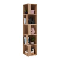 ROHOVÝ REGÁL KORNEL -EXKLUSIV- - barvy dubu, Moderní, kompozitní dřevo (38/186,2/38cm) - Mömax