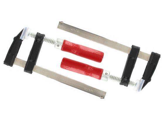 Schraubzwingensatz 2 teilig - Rot/Silberfarben, KONVENTIONELL, Metall (15cm) Schraubzwingensatz 2 teilig - Rot/Silberfarben, KONVENTIONELL, Metall (15cm)