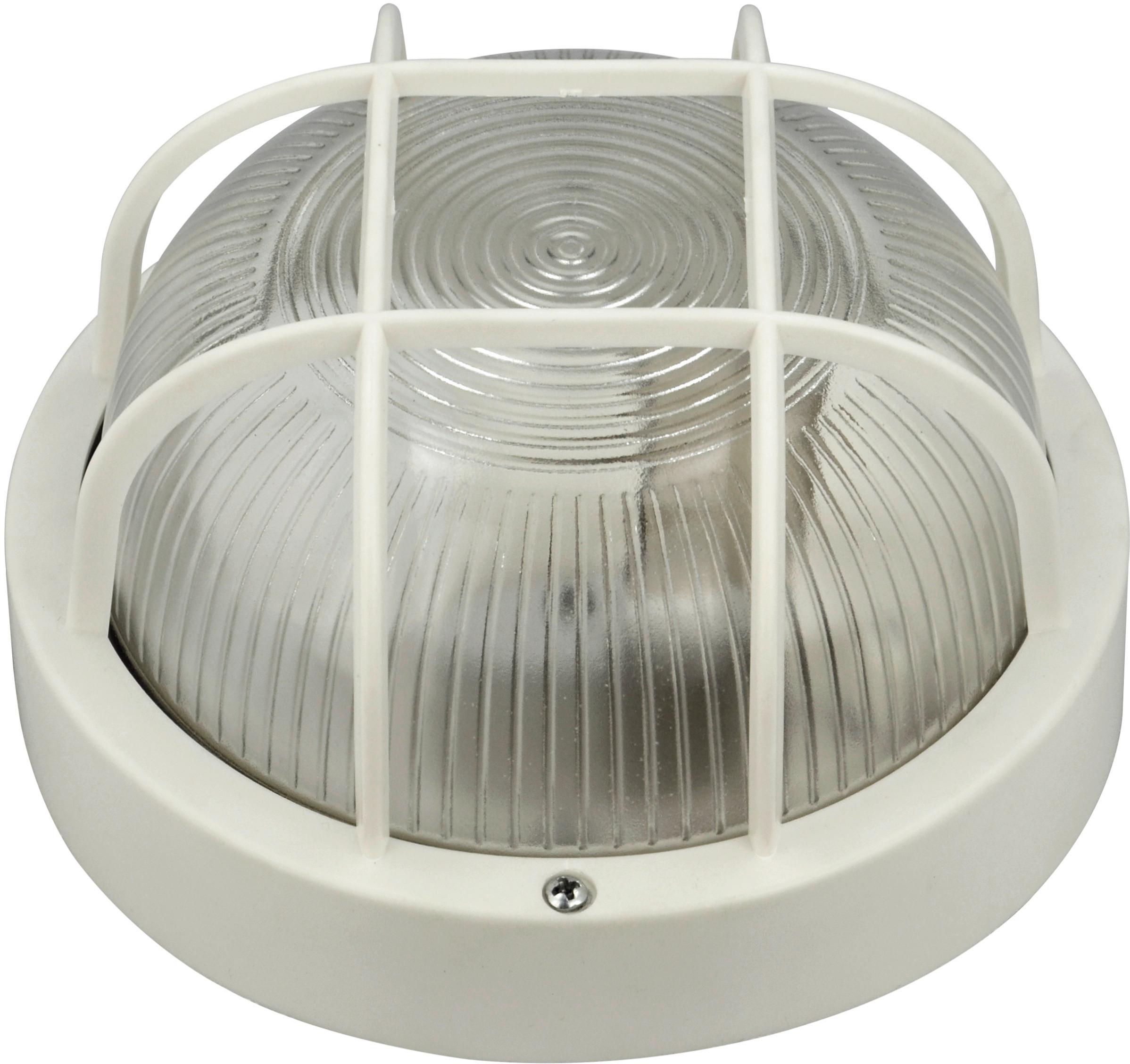 LED-Wandleuchte 1-Flammig, für In- und Outdoor - Weiß, Basics, Glas/Kunststoff (18,5/10,5cm)