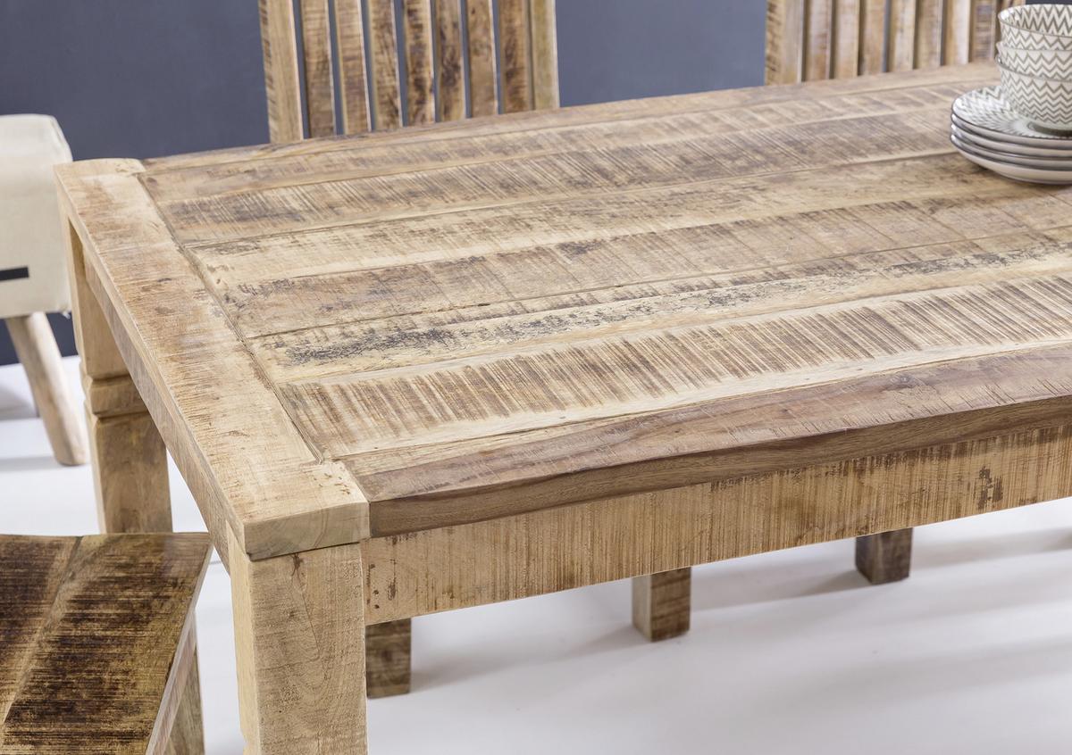 Esstisch Echtholz Lxb: 120x70 Cm Mangoholz Braun - Braun, MODERN, Holz (120/70/76cm) - MID.YOU