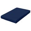 Topper-Spannleintuch Pure Topper - Dunkelblau, Basics, Textil (90-100/190-220cm) - Schlafgut