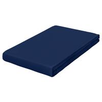 Topper-spannleintuch Pure Topper - Dunkelblau, Basics, Textil (120-130/200-220cm) - Schlafgut