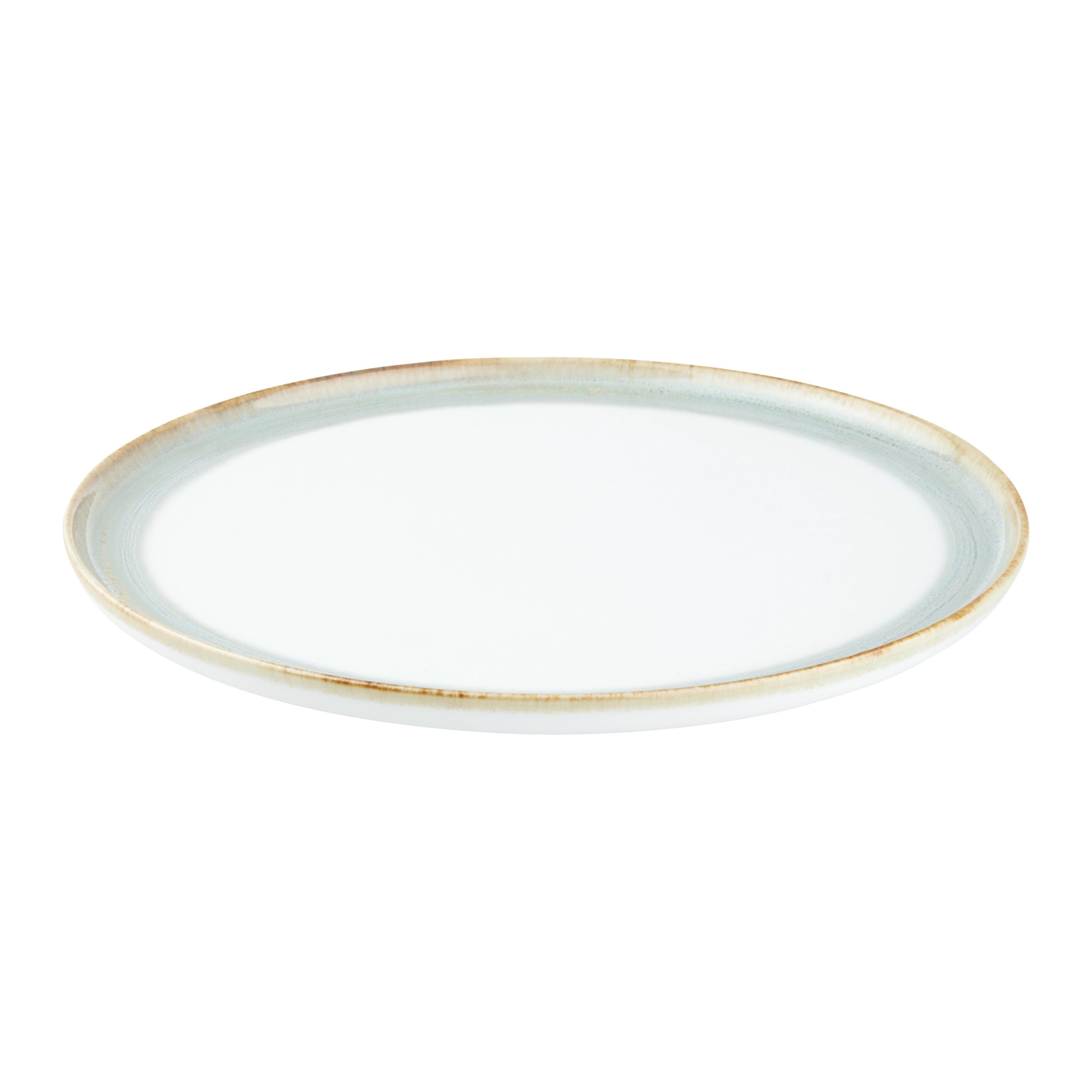 Mělký talíř SATURN - zelená, Moderní, keramika (27cm) - Mömax