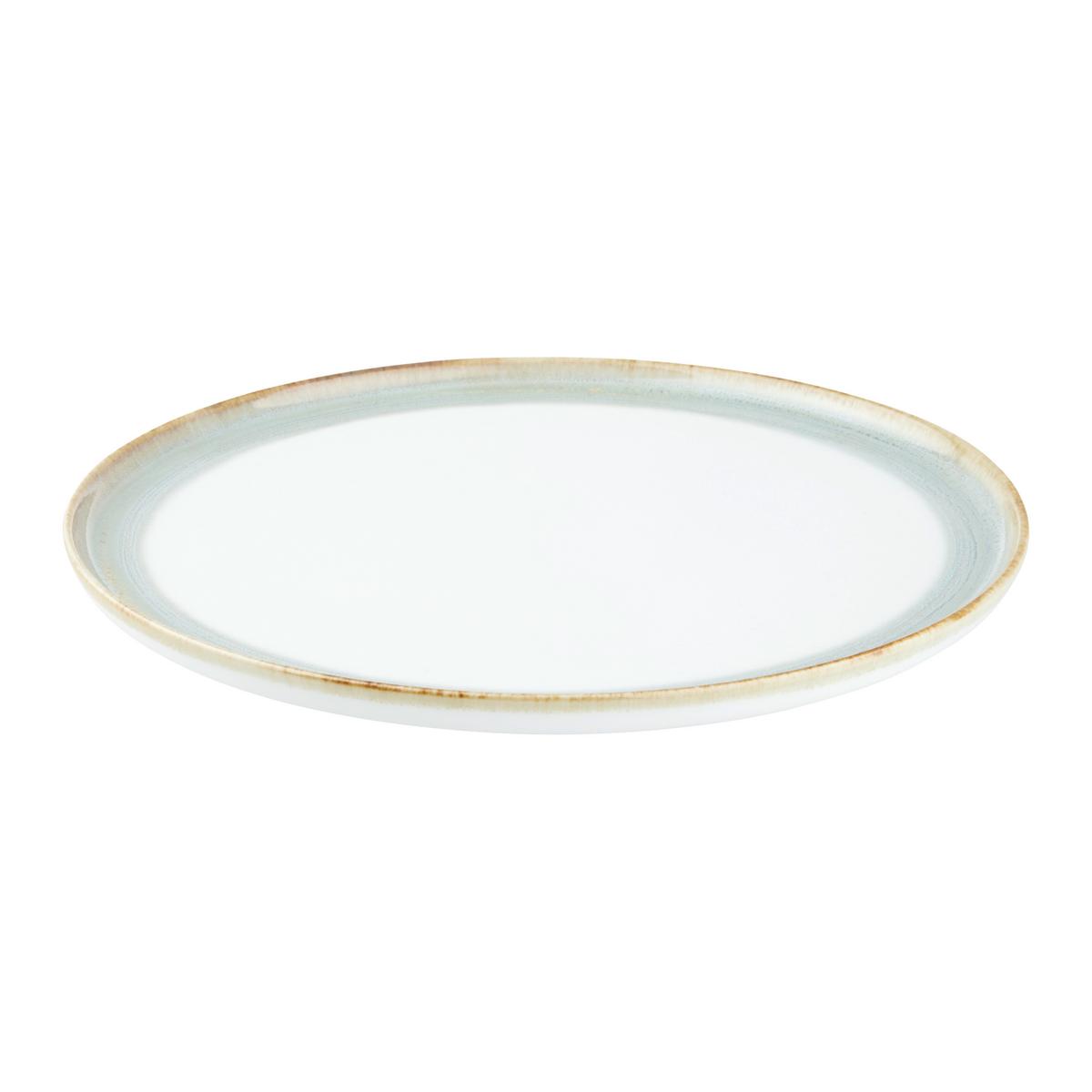 Mělký talíř SATURN - zelená, Moderní, keramika (27cm) - Mömax