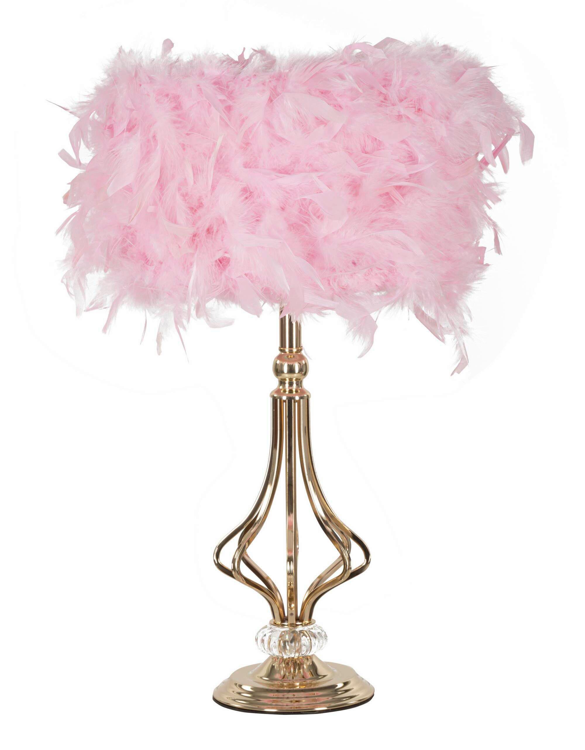 Tischleuchte Tarty Pink Pink, Weiß B: 25 cm - Pink/Weiß, Basics, Kunststoff/Metall (25/54/25cm)