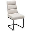 Schwingstuhl Hilal - Beige/Schwarz, LIFESTYLE, Holz/Textil (45/94/62cm) - MID.YOU