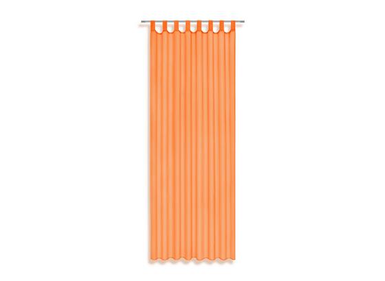 Schlaufenvorhang Utila - Orange, KONVENTIONELL, Textil (140/245cm) - Ombra Schlaufenvorhang Utila - Orange, KONVENTIONELL, Textil (140/245cm) - Ombra