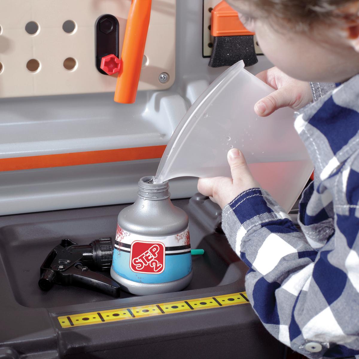 Kinderwerkbank Braun, B/H/T: 97,8x86,4x86,4cm - Braun/Grau, KONVENTIONELL, Kunststoff (97,8/86,4/86,4cm) - Ambia Garden