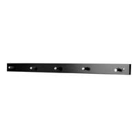 Hakenleiste Padova Schwarz Chrom B: 70 cm - Chromfarben/Schwarz, Basics, Holz/Metall (70/5/2cm) - MID.YOU