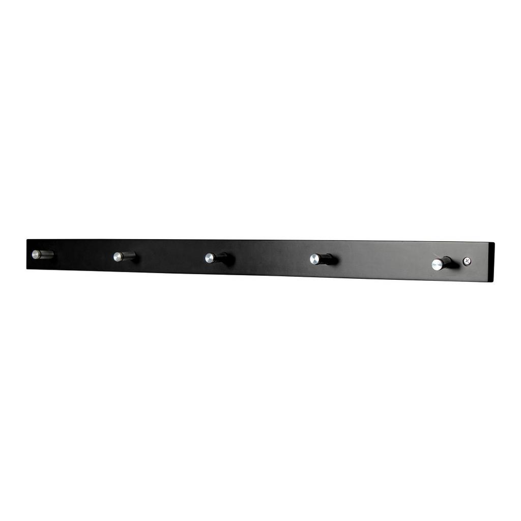 Hakenleiste Padova Schwarz Chrom B: 70 cm