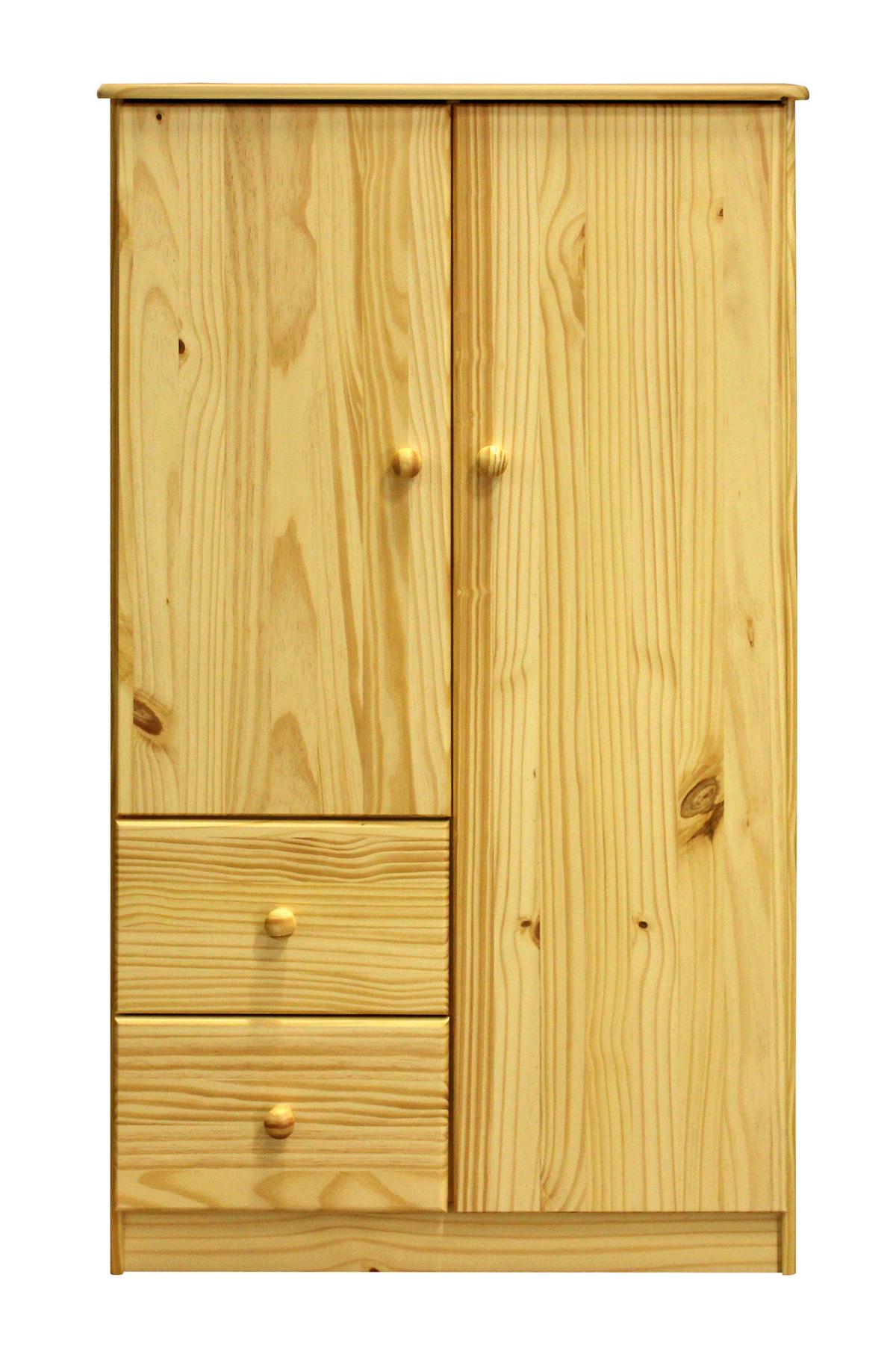 Kleiderschrank Naturfarben B: 80cm - Naturfarben, Natur, Holz (80/136/43cm) - Livetastic