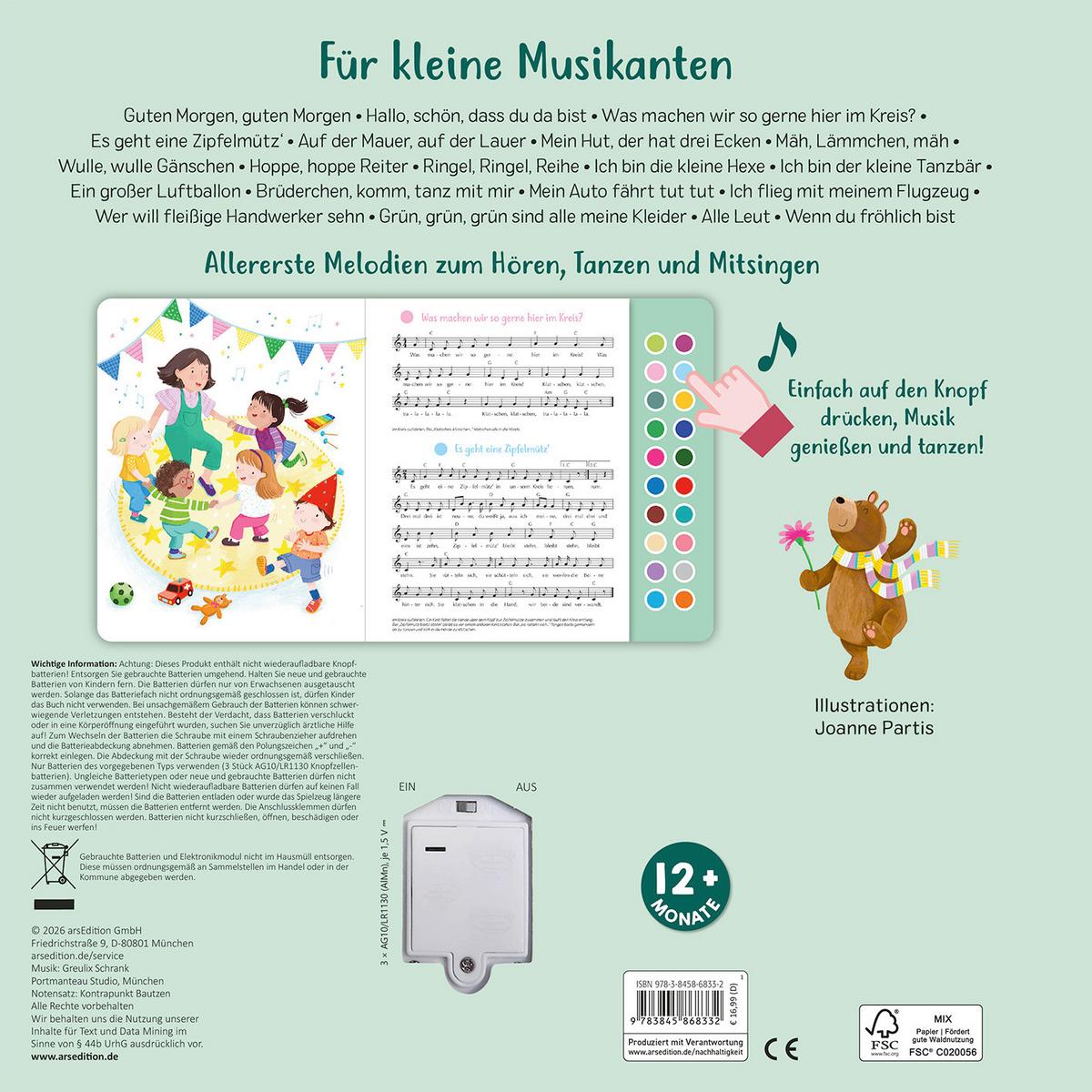 BUCH SING MIT TANZLIEDER - Multicolor, Basics, Papier (24,5/24,5/1,8cm)