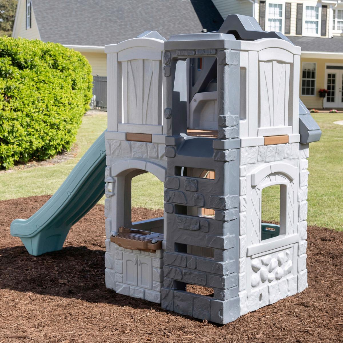 Spielhaus 4133kr - Blau/Graublau, KONVENTIONELL, Kunststoff (270,5/211/123cm) - Ambia Garden