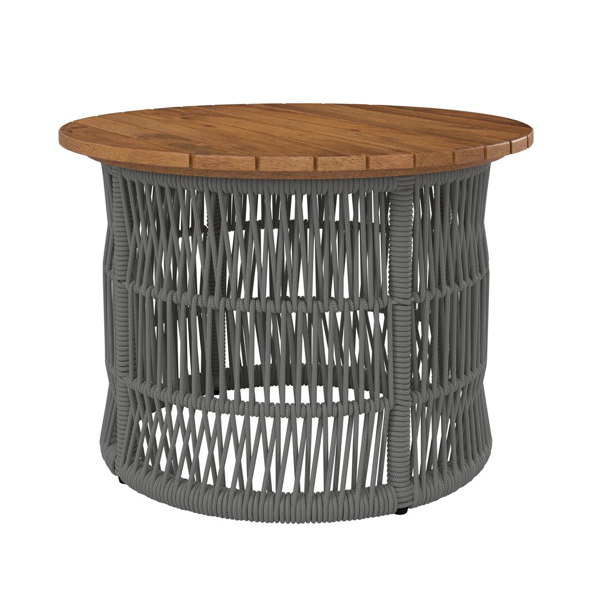 TERASOVÁ SEDACIA SÚPRAVA MALENE - krémová/prírodná farba, Modern, kov/drevo (168/70,5/80cm) - Bessagi Garden