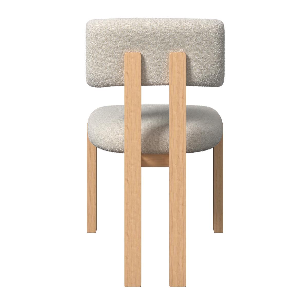 STOLIČKA JONNA - krémová/prírodná farba, Modern, drevo/textil (51/82/53cm) - Bessagi Home