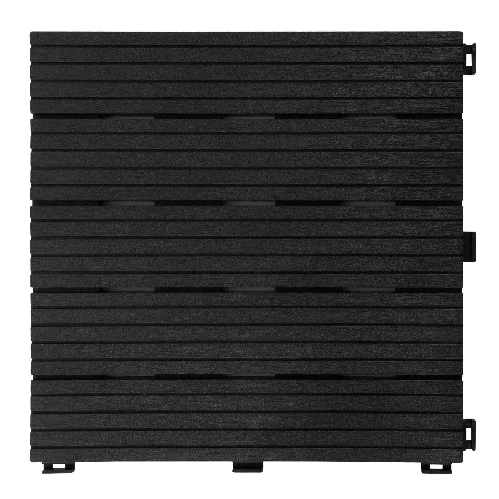 Terrassenfliese Claire Grau - Grau, KONVENTIONELL, Kunststoff (30/30cm) - Ambia Garden