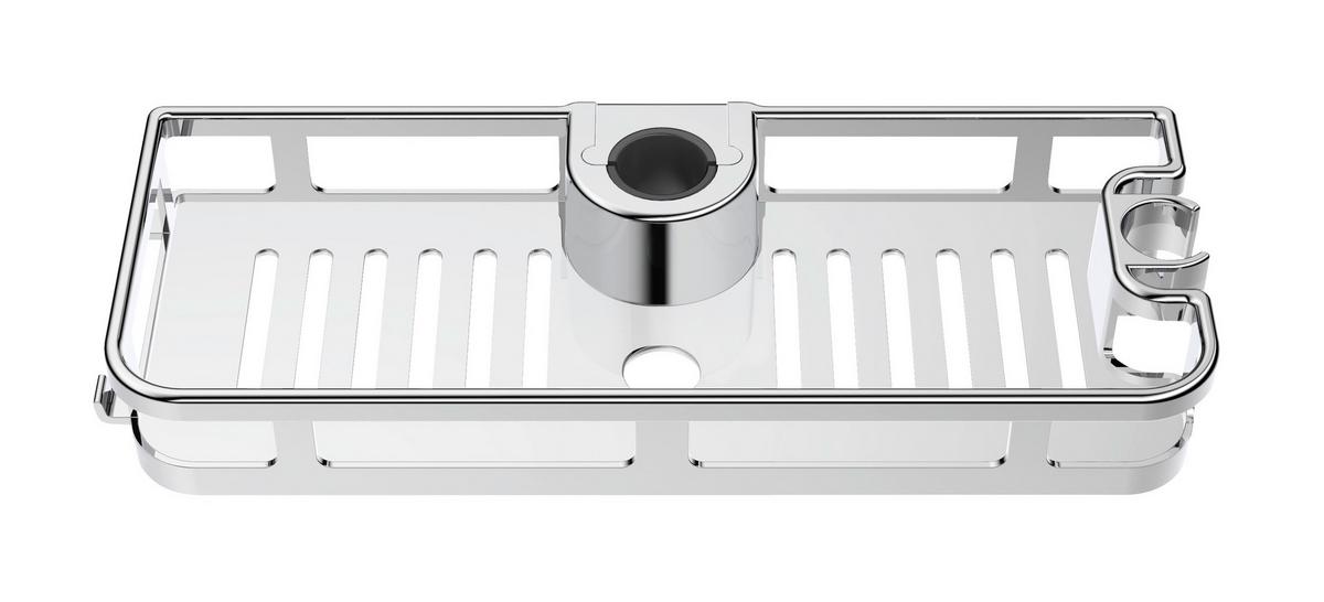 Duschkorb Liberta Chrom 25490100 - Chromfarben, MODERN, Kunststoff (28,5/4/11,5cm) - Wenko