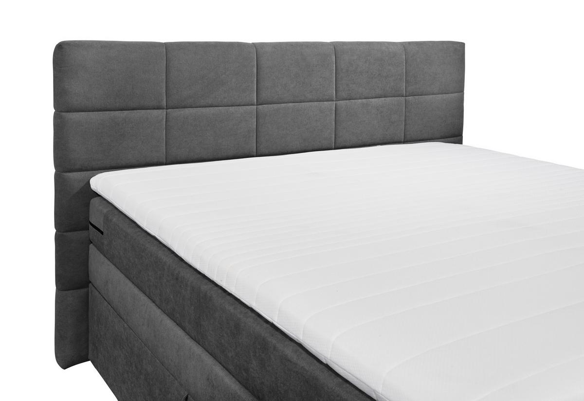 Boxspringbett Mit Topper & Bettkasten 180x200 Tacoma 3 - Schlammfarben, KONVENTIONELL, Kunststoff (180/200cm) - MID.YOU