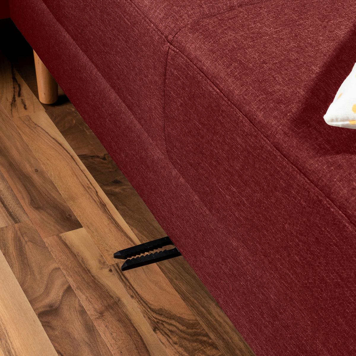 Eckschlafsofa Just Cool - Rot/Erlefarben, Design, Textil (230/93/152cm) - Max Winzer