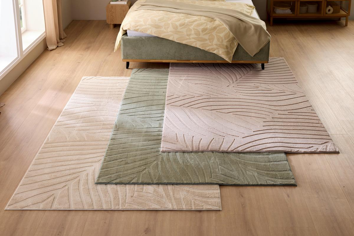 KOŽUŠINOVÝ KOBEREC BLATTA 2 - zelená, Konventionell, textil (120/160cm) - Mömax