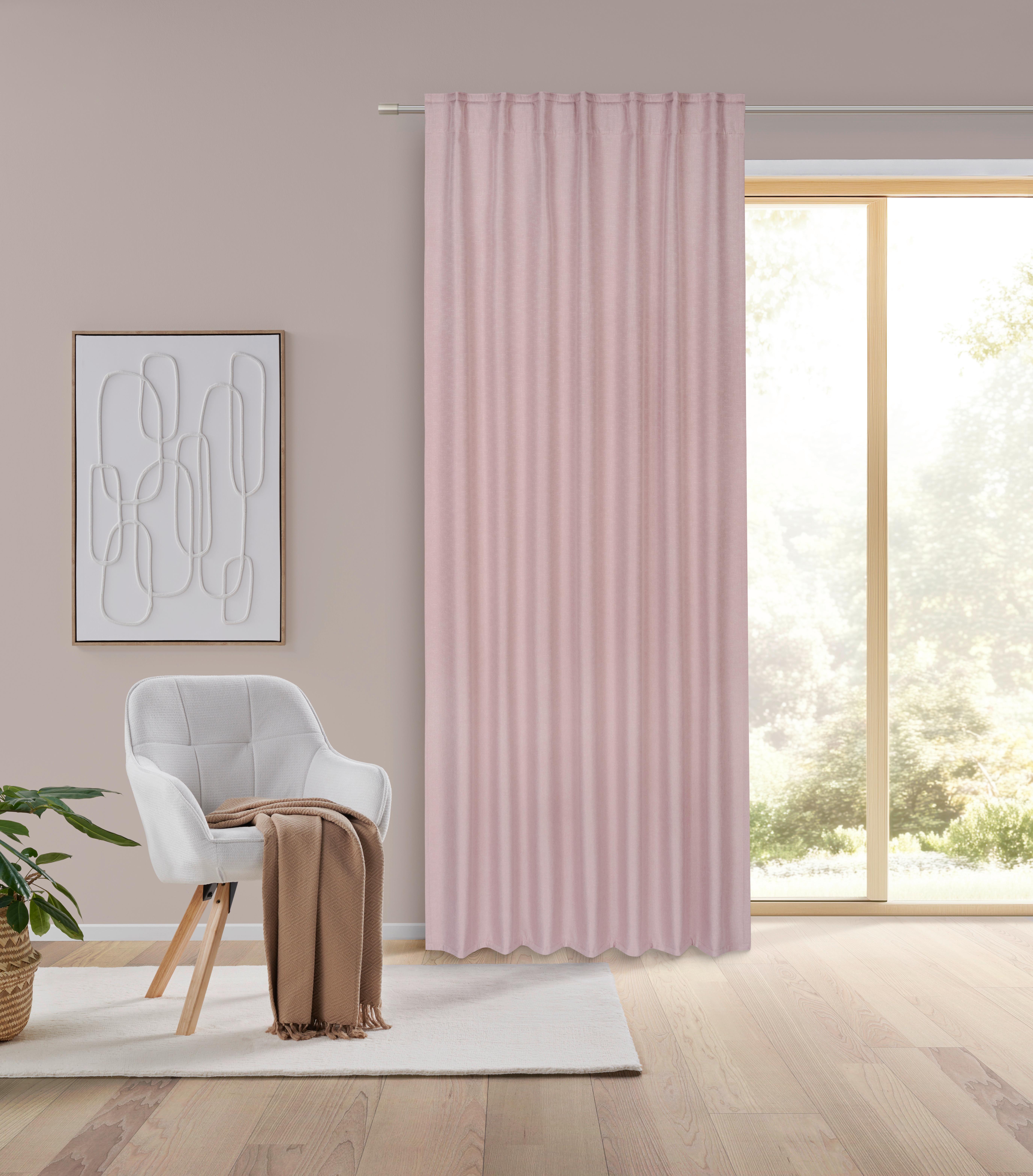 TERMOIZOLAČNÝ ZÁVES ANTON - ružová, textil (135/255cm) - Mömax
