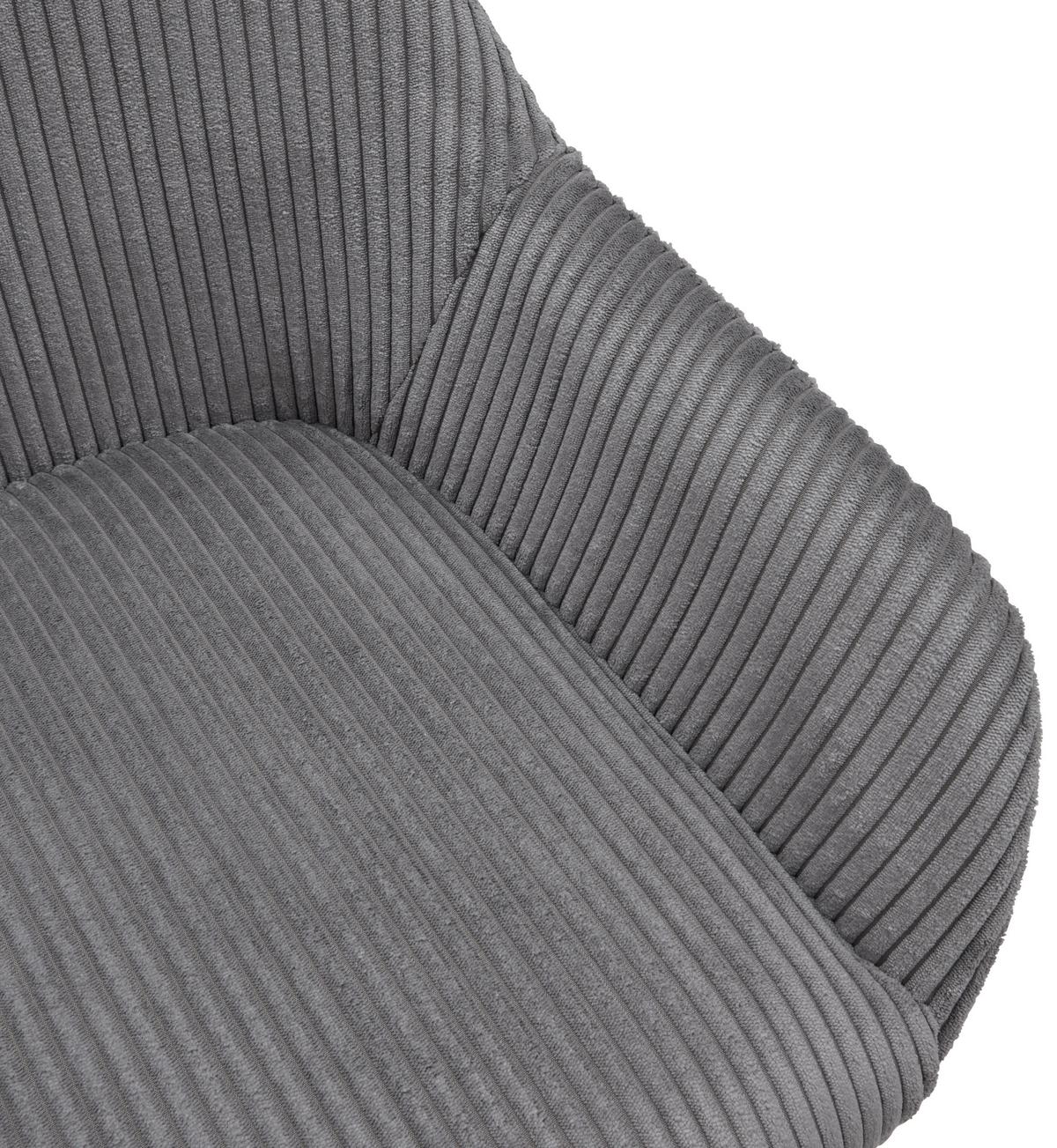 Barhocker Kiana - Schwarz/Grau, LIFESTYLE, Textil/Metall (44/95-117/55cm) - Livetastic