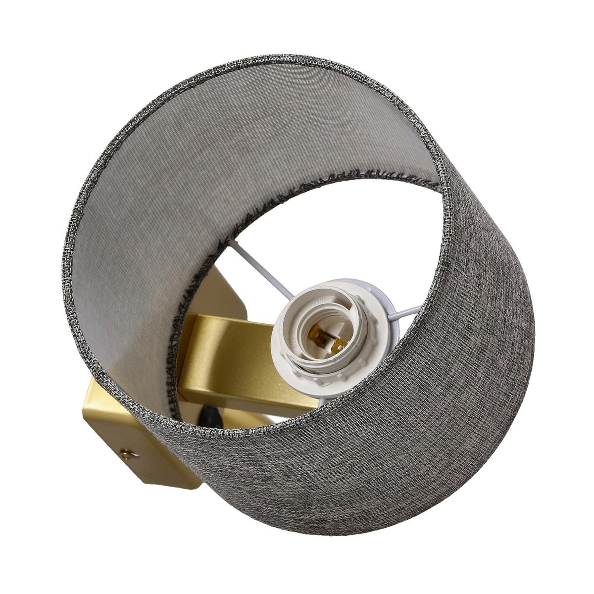 Wandleuchte 21-20253 Polo - Goldfarben/Grau, Basics, Kunststoff/Metall (18/22/44cm)